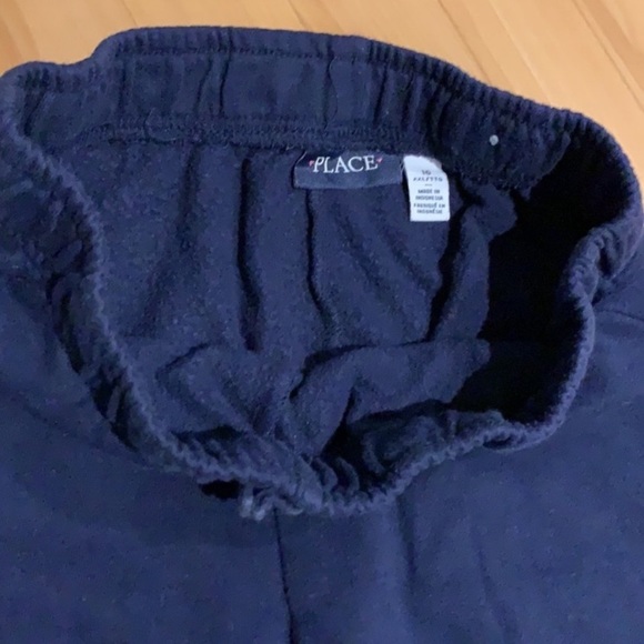 Girls Navy Blue Fleece Joggers with Gold Crown - size 16 / XXL - Picture 5 of 8